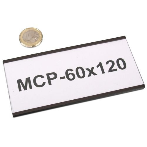 Profil C magnétiques 120 x 60 mm avec papier et film protecteur