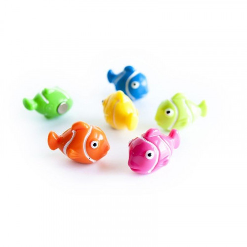 Aimants déco NEMO - Set de 6 poissons aimants colorés