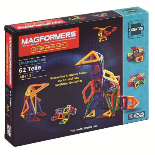 MAGFORMERS - Designer Set 62 pièces set magnétique 274-15