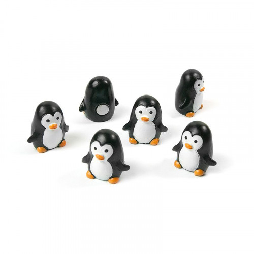 Aimants déco PINGU - Set de 6 pingouins aimantés