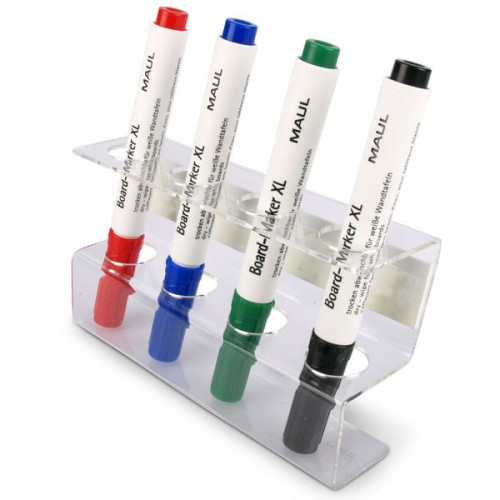 Porte-stylo acrylique pour 4 stylos, adhésif magnétique