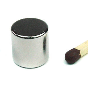 Disque magnétique Ø 10,0 x 10,0 mm N48 nickel - adhérence 4,2 kg