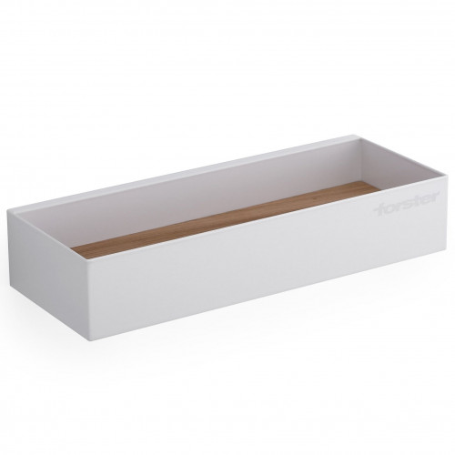 Boîte à étagères magnétique blanc avec chêne, largeur 310 mm