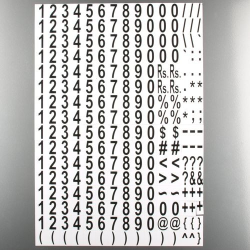 Chiffres magnétiques, MagPaint Numbers, avec 240 caractères