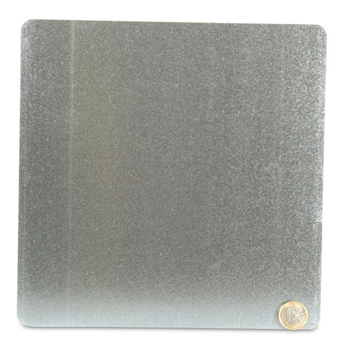 Plaque en métal galvanisé avec coins arrondis