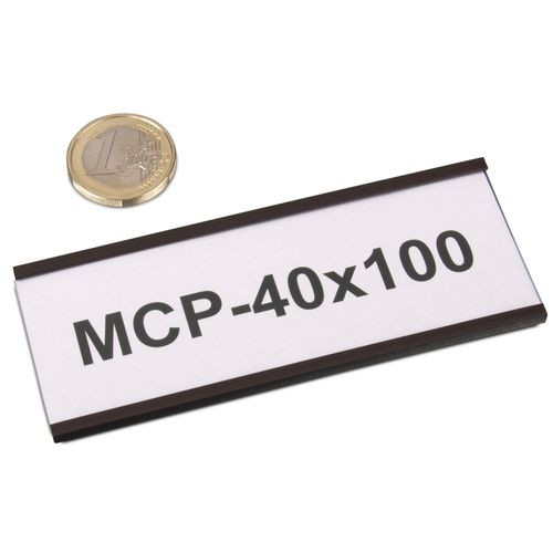 Profil C magnétiques 100 x 40 mm avec papier et film protecteur