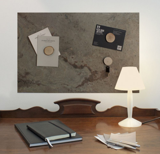 Tableau magnétique en ardoise véritable - Skin Rock - 61 x 30 cm