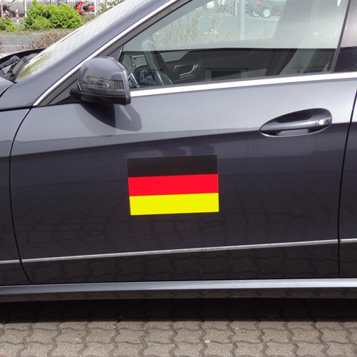 Drapeau de l'Allemagne Feuille magnétique Drapeau de voiture 300 x 200 mm