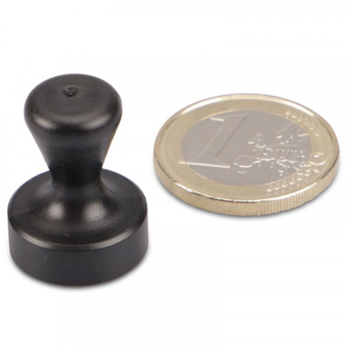 Aimant conique Ø 17 x 22 mm NÉODYME - noir - adhérence 3,5 kg