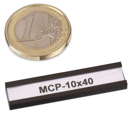 Profil C magnétiques 40 x 10 mm avec papier et film protecteur
